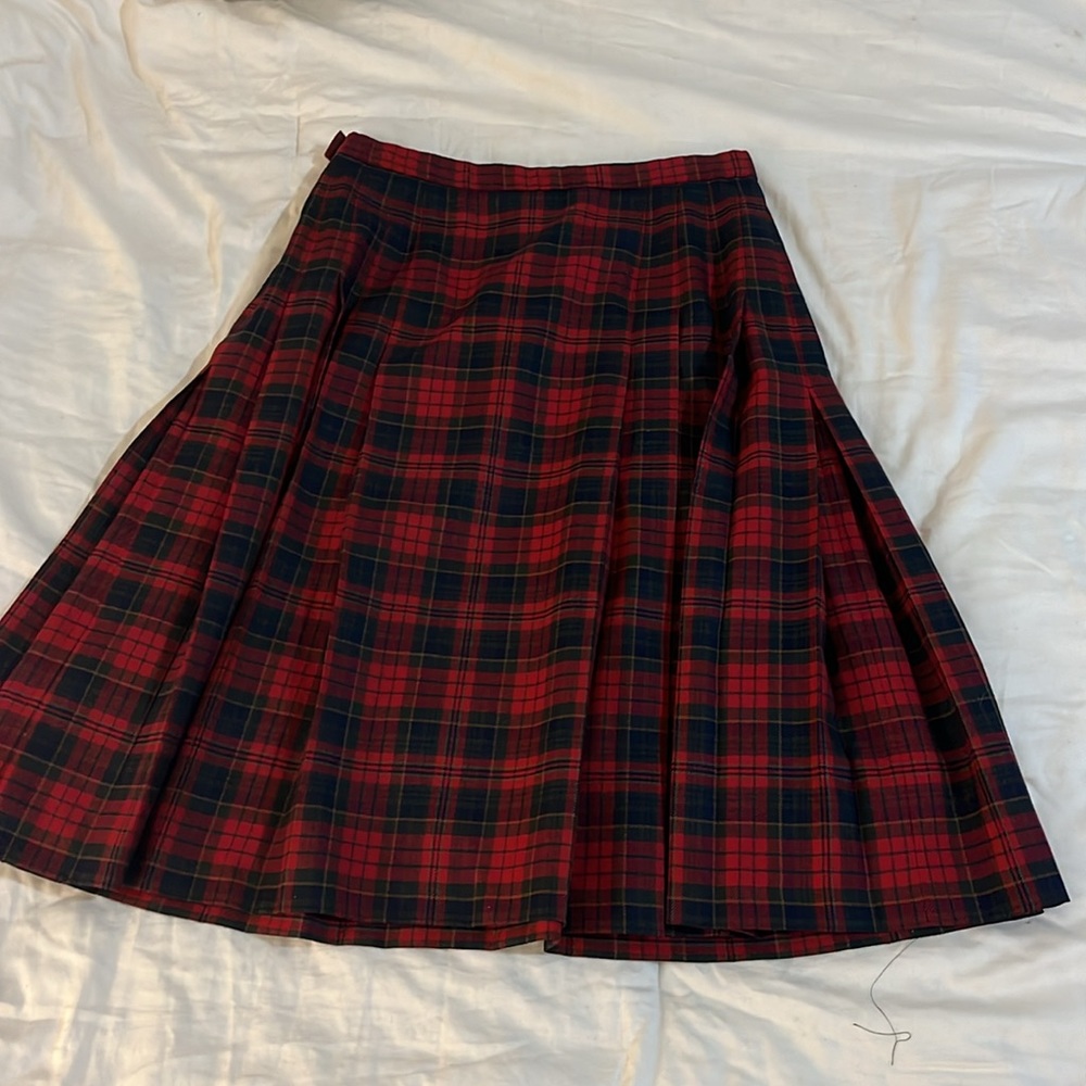 Pendleton 100% Wool Plaided Skirt Size 12 - Picture 4 of 8